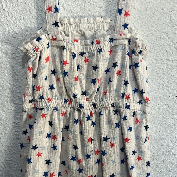 EUC Cat & Jack red white blue star romper, size 5t - Picture 3 of 4
